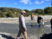 There were a few unbridged stream crossing.  The brave rode across
