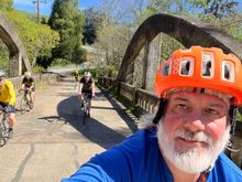 At the end of the gravel section is a popular swimming hole.