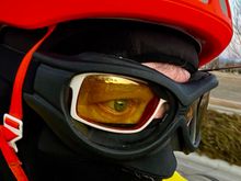 Initial am work commute at 27F/-3C worked well… eyes comfy, fit with road helmet, no fog, also they fit nicely over my yellow photochromic glasses (unfortunately UV block keeps the photochromics from darkening). So far so good.