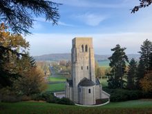 Taken from the Marine's furthest line of advance during the battle for Belleau Wood, just above the chapel at the cemetery