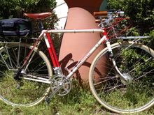 This 1976 Mistral was my first quality bike. Purchased from Terry Shaw in 1978.  It's been a lot of things and currently sort of a 3-speed.  SA drum brake hubs front and back.