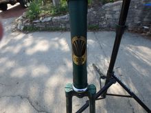 Head badge is screws.