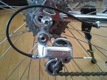Rear Derailleur

Items of Interest:
Derailleur Rear: Suntour Superbe Pro RD-SB00-SSB