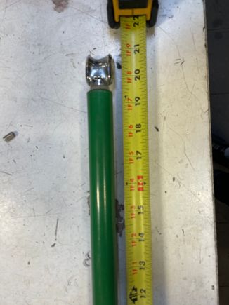 When compressed, it takes an inch off of this measurement.
