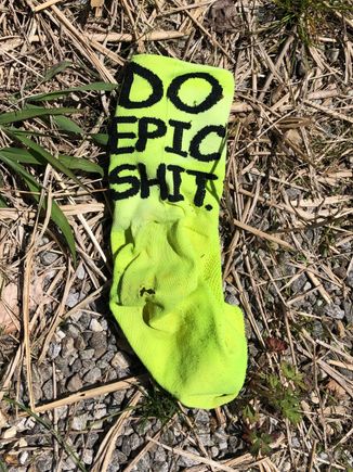 Found this beside the mountain road I was riding. For some reason it made me think of the movie “Deliverance”. I didn’t hang around too long.