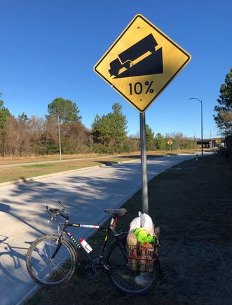 Beware of steep grades. 