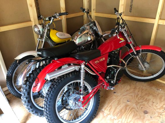 ‘74 Honda TL 125 and 1975 Yamaha TY175