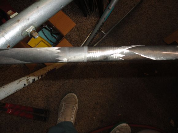 Notice the switch from dull to shiny, this is sheet wrapped CF