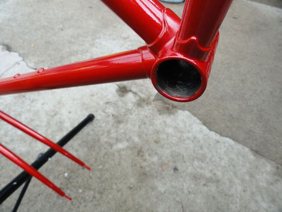The threads are protected in coating so the bike will be easy to re-assemble