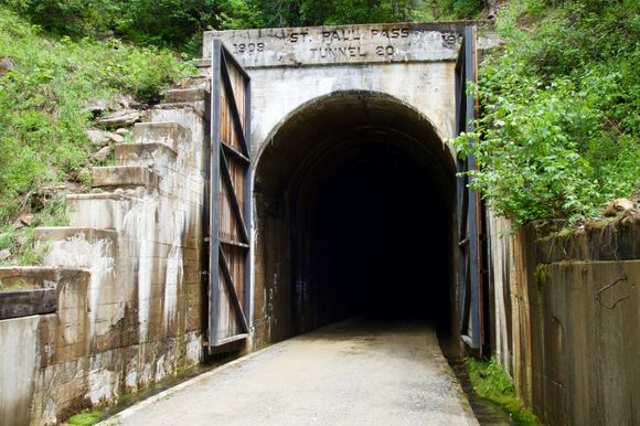 1.66 mile St. Paul Pass Tunnel on the Hiawatha.