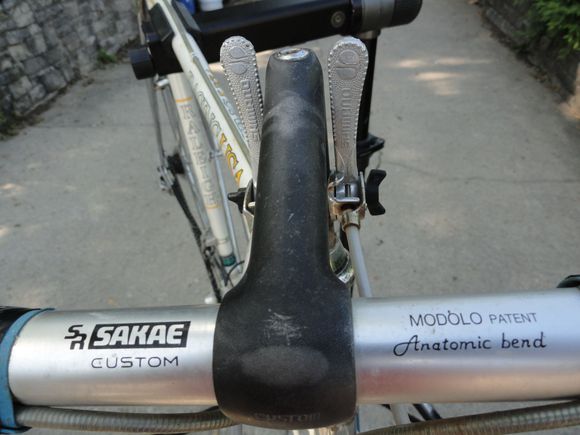 Sakae bars and black annodized stem