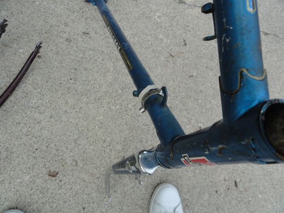 Also a 24"center to top Peugeot.  Chrome socks on fork and some patina.