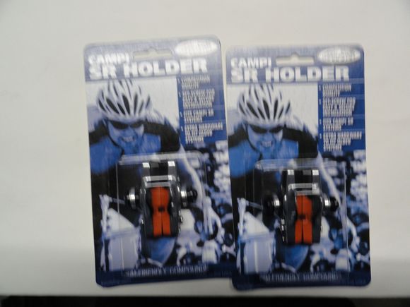 Two sets of Campy replacement blocks and holders.