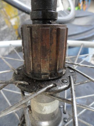 I tried to count the wear marks in the freehub from cassette wear.  This one is on a Paralax hub.