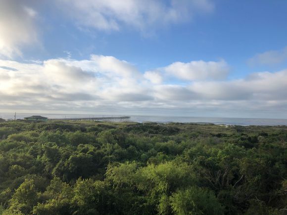 Our view the morning after the storm passed through around midnight.