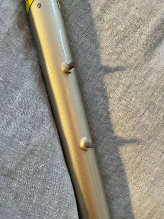 Bottle cage mounts are bolts instead of nuts!!