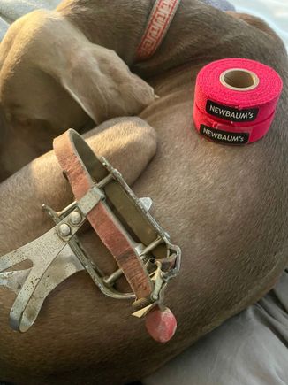 But wait, there is more!!

Brand new tape and some campy pedals with Christophe clips. Reg strap buttons 
