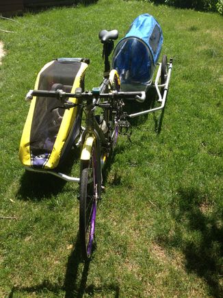 Chariot SideCarrier and Tanjor Aero inline trailer