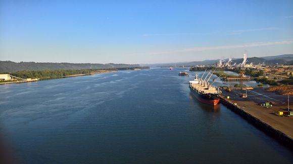 Lewis Clark Bridge - looking west