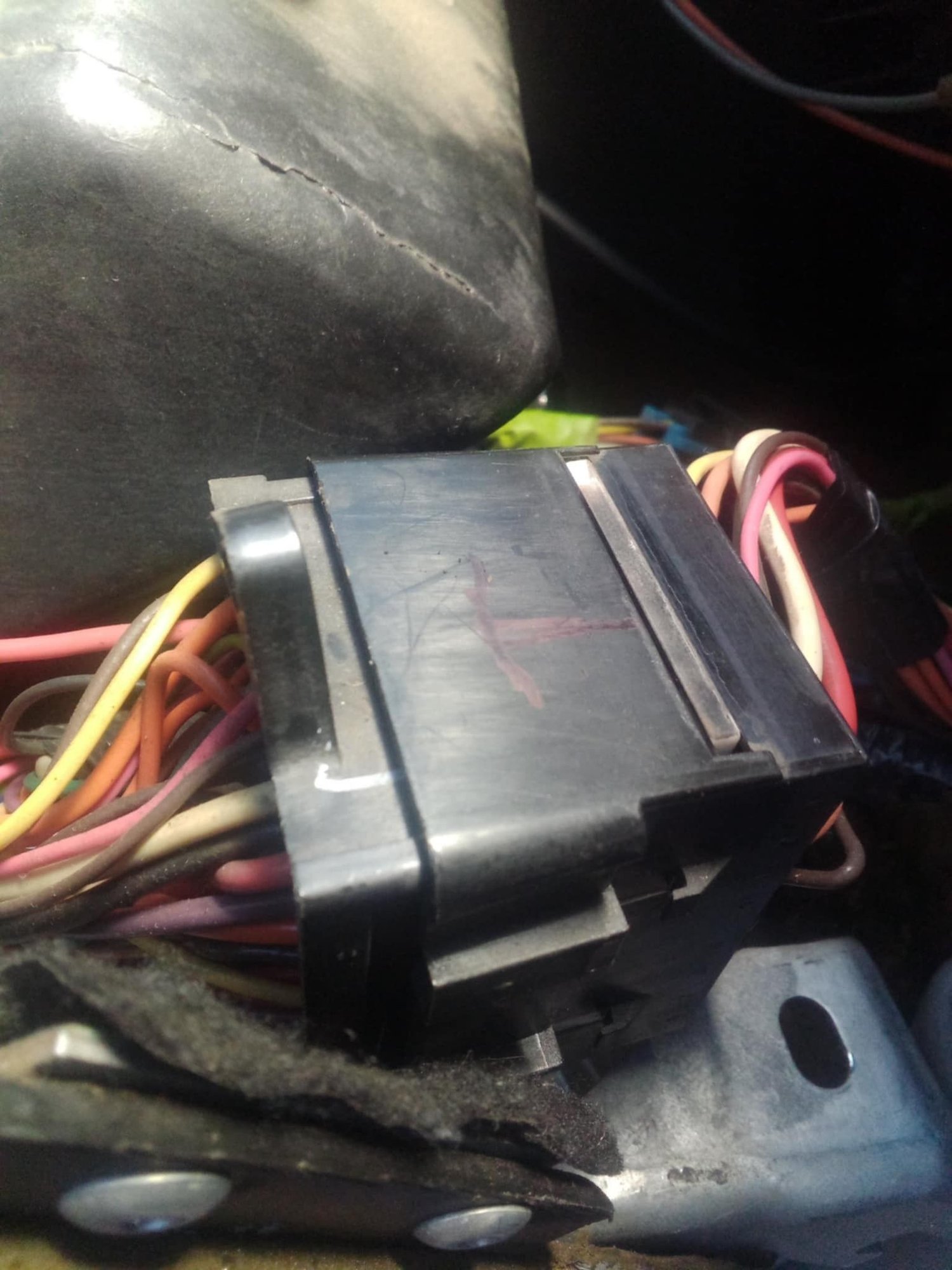 Right behind Glovebox