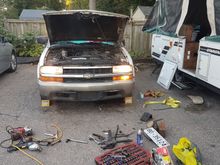 Not so happy with gmc bumper and chevy lights...