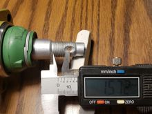 The height above the top of the taper to the hole on the Mevotech ball joint.
