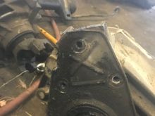 Where my tie rod was hitting when I didn’t trim properly