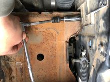 Pulling the battery try. May end up at the powder coat place