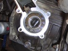 New bearing installed. I pre-oiled it as a precaution.