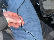 This is the two wires spliced into one