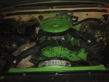 i painted my engine green to give it character