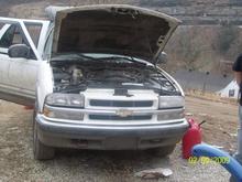 When it was being worked on...Went through 4 fuel pumps lol