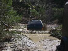 My oldest son's rig on one of our mudding/camping trips.
