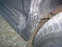 trimming on the passengers side of running board