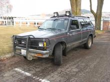 Brush guard is not level, but fixable.