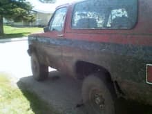 rebuilt 350, edelbrock heads, edelbrock 4brl carb, performance headers, flow master exaust, 33in bfgood all terain, home made front and rear lift, its my daily driver and mud truck