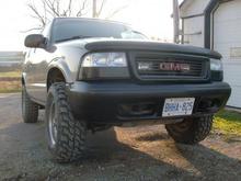 Tinted lights and black bumper