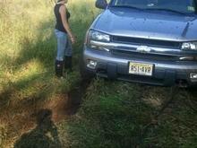 My Trailblazer-  I made it in...didn't make it out. haha