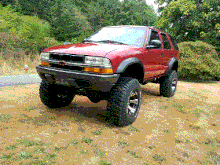 1996 Blazer Toyota Landcruiser axles &amp; springs, 35&quot; BFG KM2s