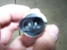 Electrical connector end.