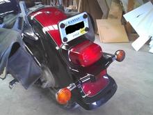 after paintin the rear light setup