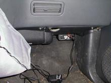 Aux 12v power &amp; USB power.