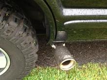 Flowmaster exhaust, ran a sidepipe cuz I thought it was pretty unique