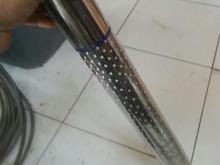Drilling de holes for the inner part of the muffler