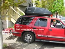 (May, 2009) All loaded up and ready for the 2,000 mile trip to La Paz, BCS, Mexico.