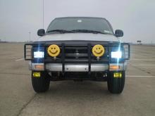 Headlights Free Form Hella 4x6 with the 5K HID