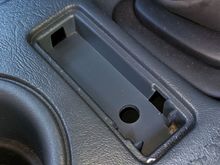 Here's the console with the coin holder removed...