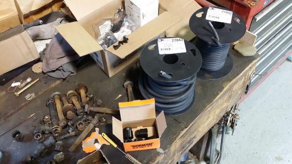 New push pins and wire loom clips along with some other goodies