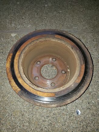 Just a bit of a gouge in the rotor. LOL