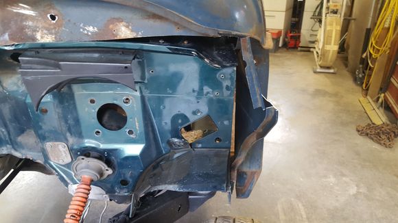 some minor trimming to seal the engine compartment